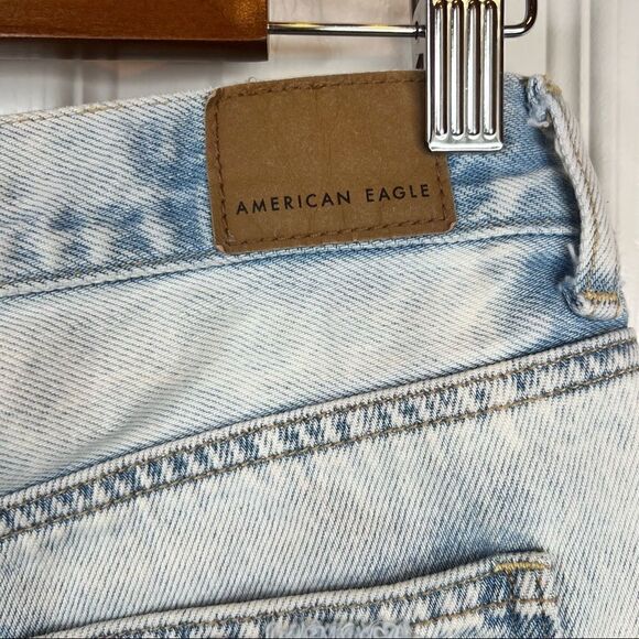 AE American Eagle Mom Shorts Raw Hem Size 2 - Picture 6 of 10